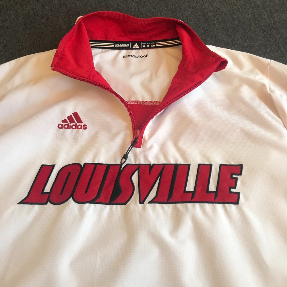 ADIDAS Louisville Cardinals Sz MD Windbreaker